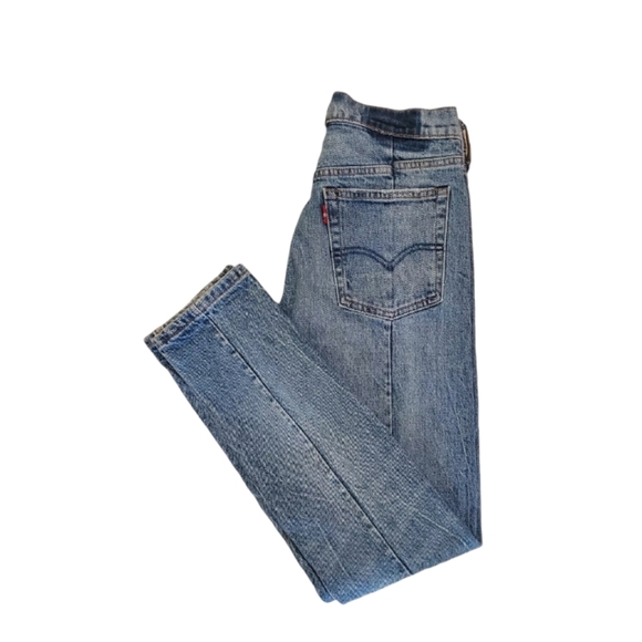 Levis Blue Altered 501 Skinny Jeans In Moody Blues Dize 26 L30 - Picture 8 of 13